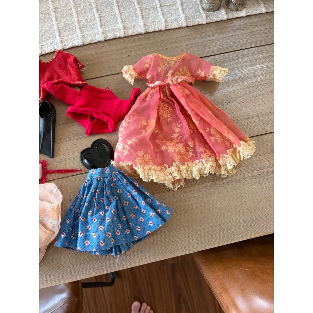 Vintage Vogue Ginny Doll Clothes Accessories Lot 1950s Dresses Skirts Tagged - Picture 5 of 6